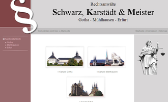 Bild - Wir wurden mit einem Redesign der Rechtsanwälte Schwarz, Karstädt & Meister mit Sitz in Erfurt, Gotha und Mühlhausen beauftragt