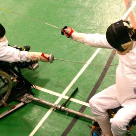 Bild - Deutschen Meisterschaft der Rollstuhlfechter 2014 in Erfurt