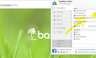 Bild - Durch gute Suchmaschinenoptimierung ist unsere Webseite direkt auf den Page Rank 2 geklettert.