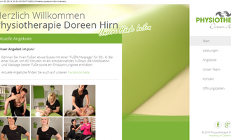 Bild - Die Webseite der Physiotherapie von Doreen Hirn ist online gegangen!